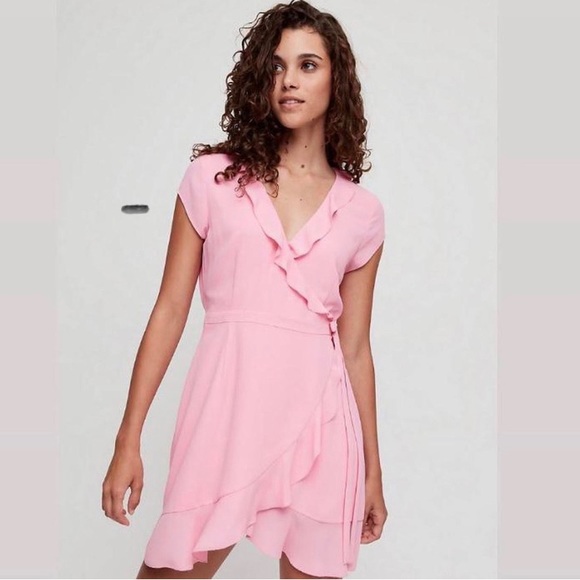 Aritzia Sunday Best Savoy wrap dress. 💗 - Picture 3 of 3